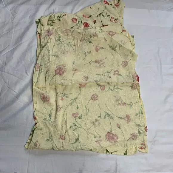 90s Yellow Cardigan Maxi Dress Set Preppy Summer Girl Next Door Dress - Picture 9 of 9